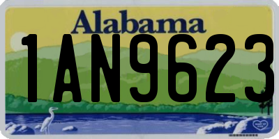 AL license plate 1AN9623