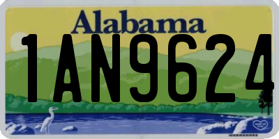 AL license plate 1AN9624