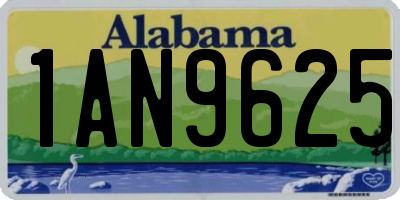 AL license plate 1AN9625