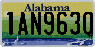 AL license plate 1AN9630
