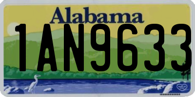 AL license plate 1AN9633