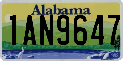 AL license plate 1AN9647