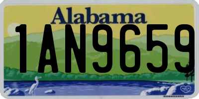 AL license plate 1AN9659