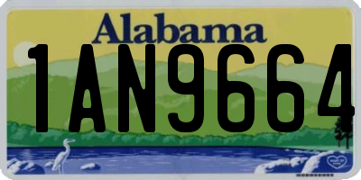 AL license plate 1AN9664