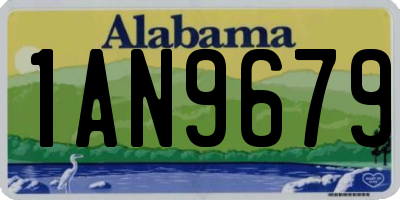 AL license plate 1AN9679