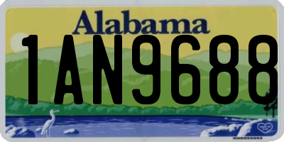 AL license plate 1AN9688