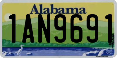 AL license plate 1AN9691