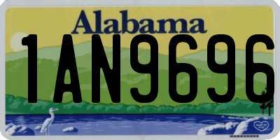 AL license plate 1AN9696
