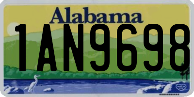 AL license plate 1AN9698