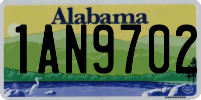 AL license plate 1AN9702