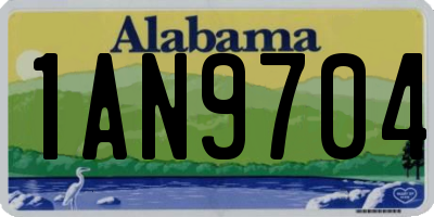 AL license plate 1AN9704