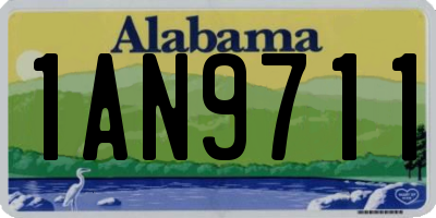 AL license plate 1AN9711