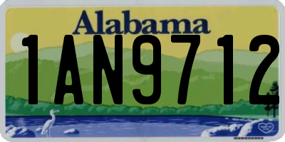 AL license plate 1AN9712
