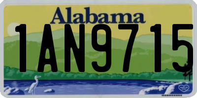 AL license plate 1AN9715