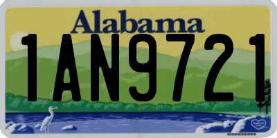 AL license plate 1AN9721