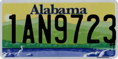 AL license plate 1AN9723