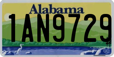 AL license plate 1AN9729