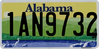 AL license plate 1AN9732