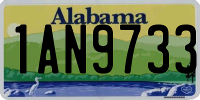 AL license plate 1AN9733