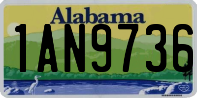 AL license plate 1AN9736