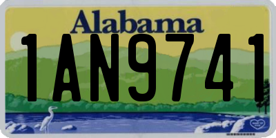 AL license plate 1AN9741