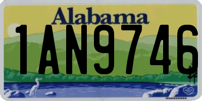 AL license plate 1AN9746