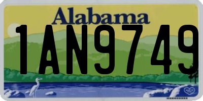 AL license plate 1AN9749