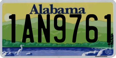 AL license plate 1AN9761