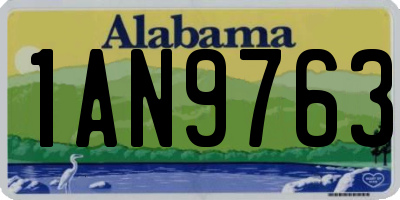 AL license plate 1AN9763
