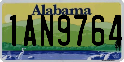 AL license plate 1AN9764