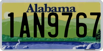 AL license plate 1AN9767