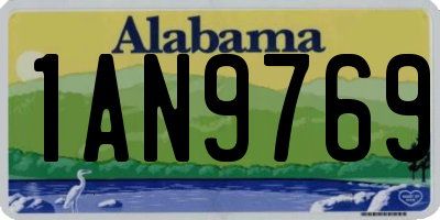 AL license plate 1AN9769
