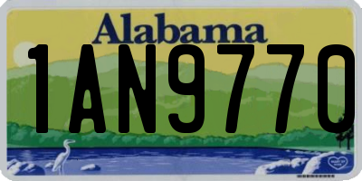 AL license plate 1AN9770