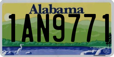 AL license plate 1AN9771