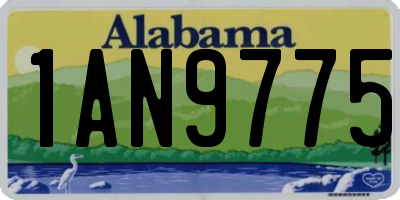 AL license plate 1AN9775