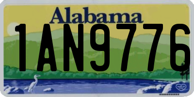 AL license plate 1AN9776