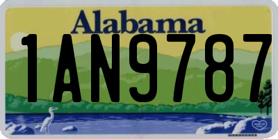 AL license plate 1AN9787