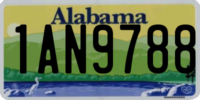 AL license plate 1AN9788