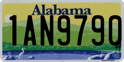 AL license plate 1AN9790