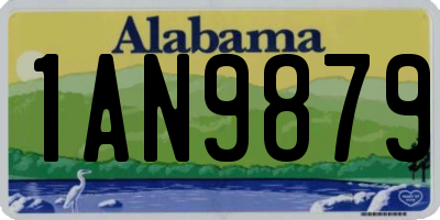 AL license plate 1AN9879