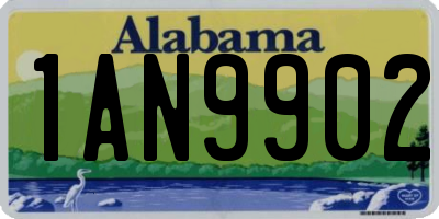 AL license plate 1AN9902