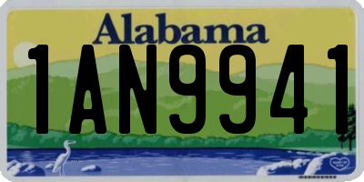 AL license plate 1AN9941
