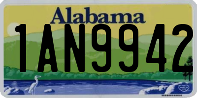 AL license plate 1AN9942