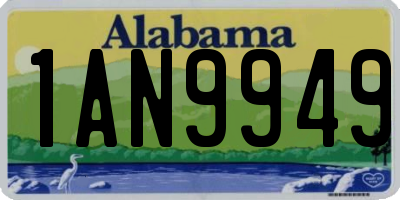 AL license plate 1AN9949