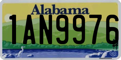 AL license plate 1AN9976