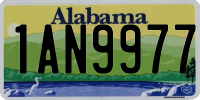 AL license plate 1AN9977