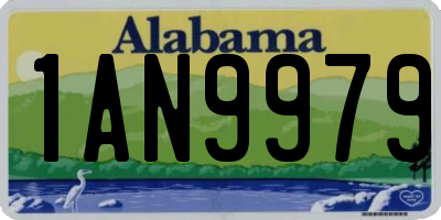 AL license plate 1AN9979