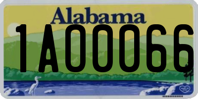 AL license plate 1AO0066