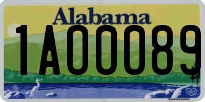 AL license plate 1AO0089