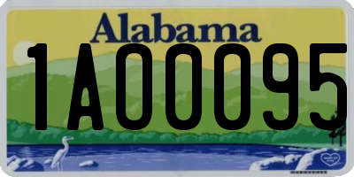 AL license plate 1AO0095